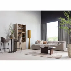 Woood Loft vloerlamp xl metaal/boucle tapenade 187xo35cm Clearance