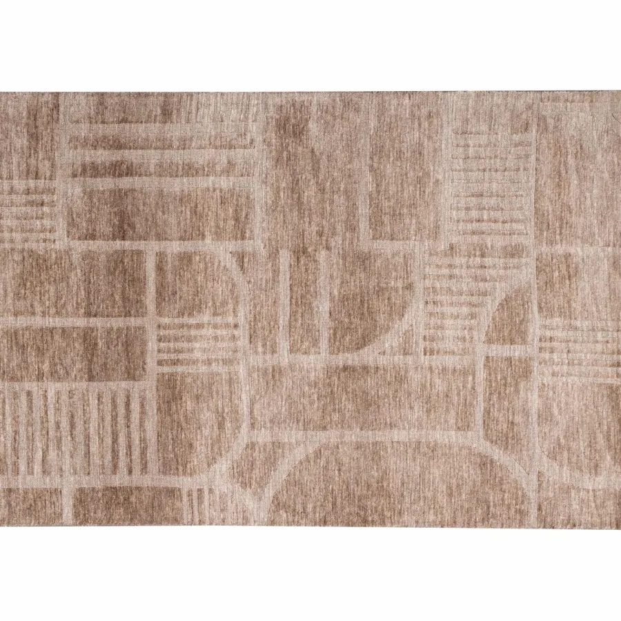 Woood Lovi vloerkleed polyester/katoen taupe 170x240cm Discount