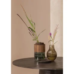 Woood Maan Eettafel Rond Mdf Donkerbruin Ø 120cm Sale