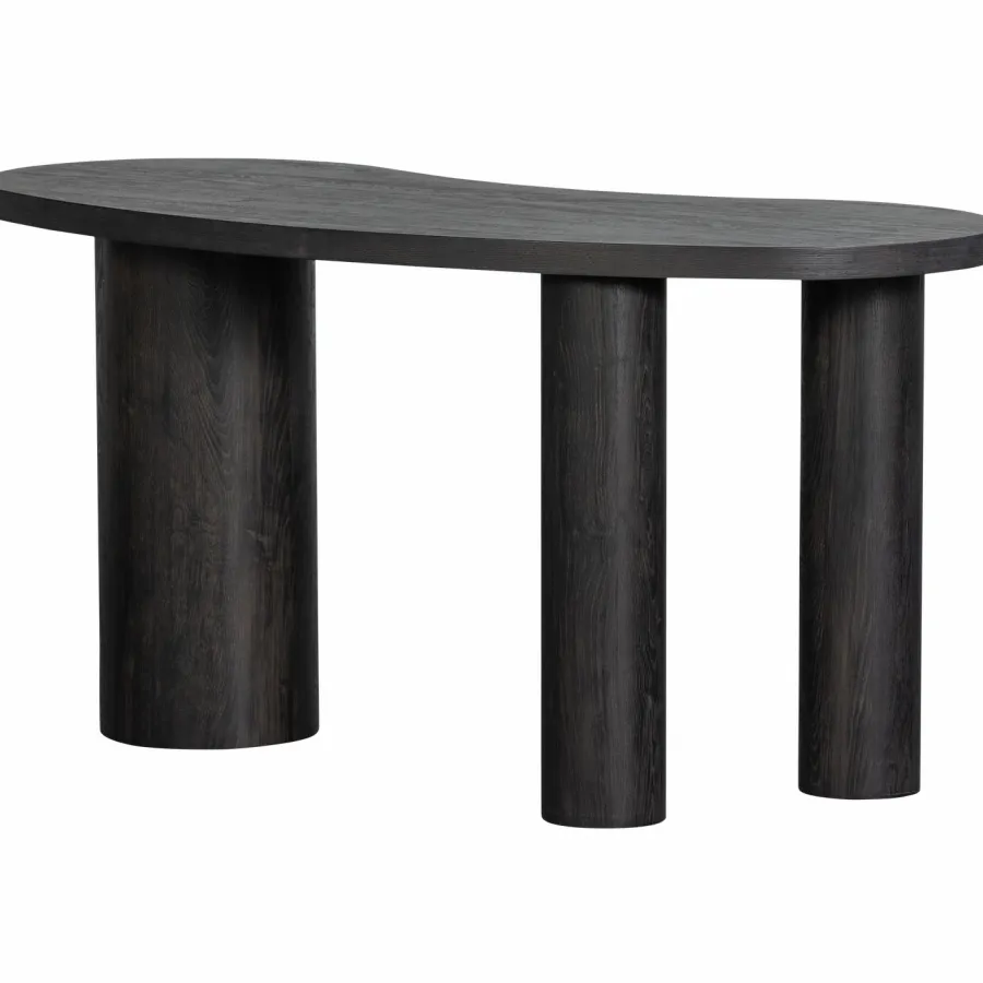 Woood MAAN organisch sidetable/bureau MDF donkerbruin Best