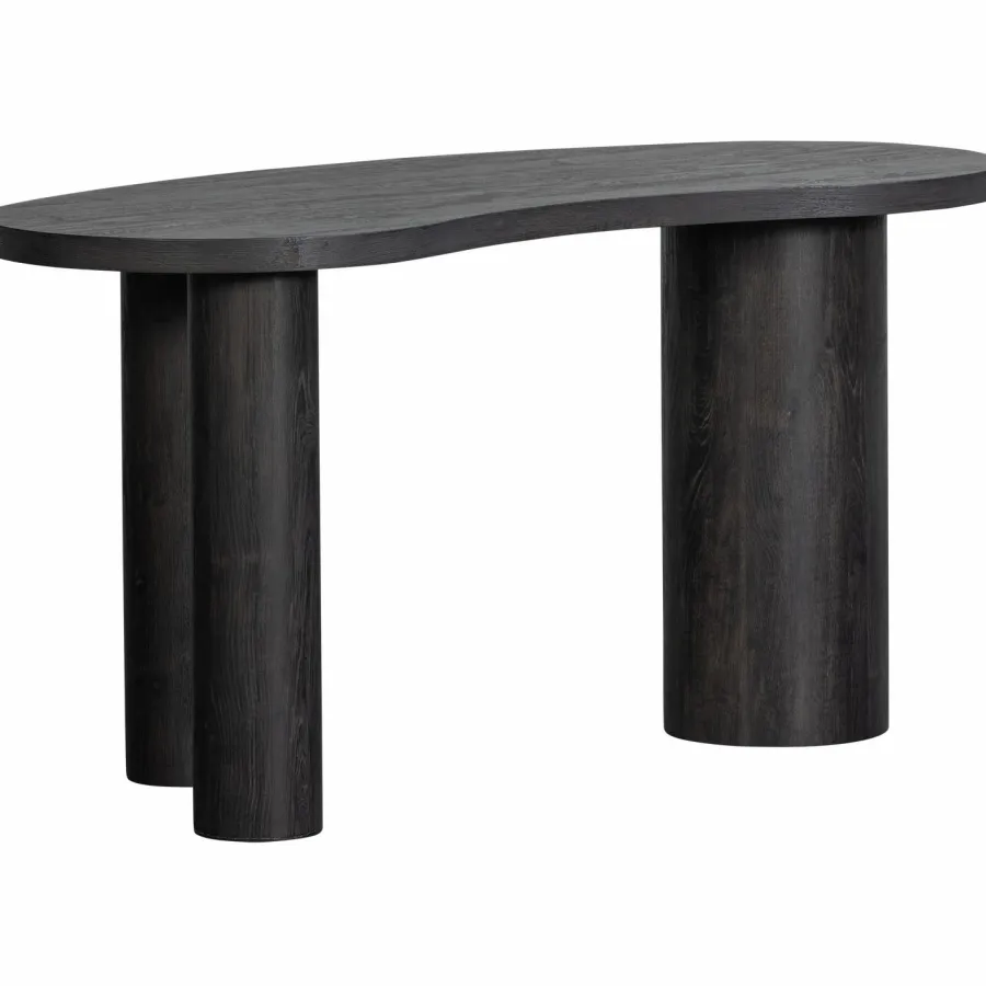 Woood MAAN organisch sidetable/bureau MDF donkerbruin Best