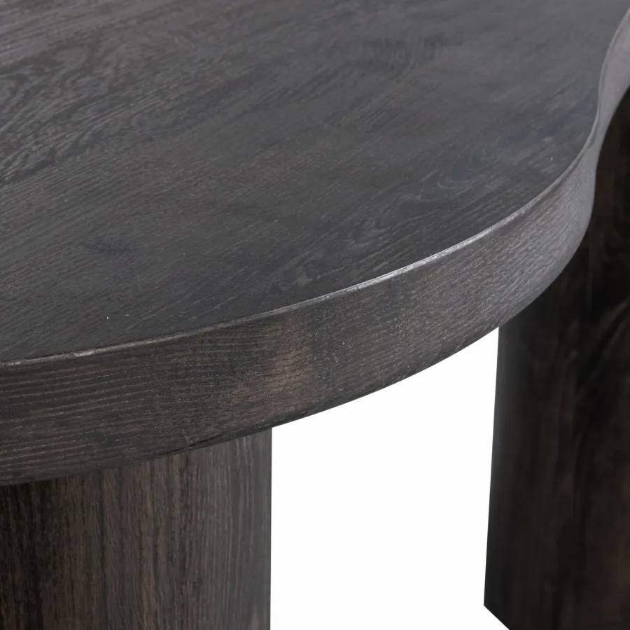 Woood MAAN organisch sidetable/bureau MDF donkerbruin Best