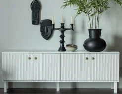 Woood Madu Tv Meubel Grenen Wolkengrijs [fsc] New