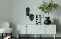 Woood Madu Tv Meubel Grenen Wolkengrijs [fsc] New