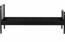 Woood Mees Bed Metaal Zwart 90x200 Cm Clearance