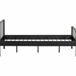 Woood Mees Bed Twijfelaar Metaal Zwart 120x200cm