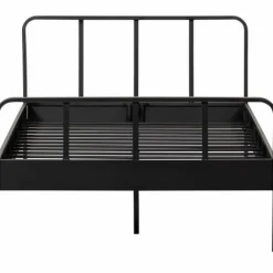 Woood Mees Bed Twijfelaar Metaal Zwart 120x200cm