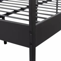 Woood Mees Bed Twijfelaar Metaal Zwart 120x200cm