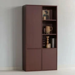 Woood MEREL opbergkast grenen bordeaux [fsc] Best