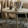 Woood Mesa Bijzettafel L Hout Antique Beige 34 X Ø 60 Discount