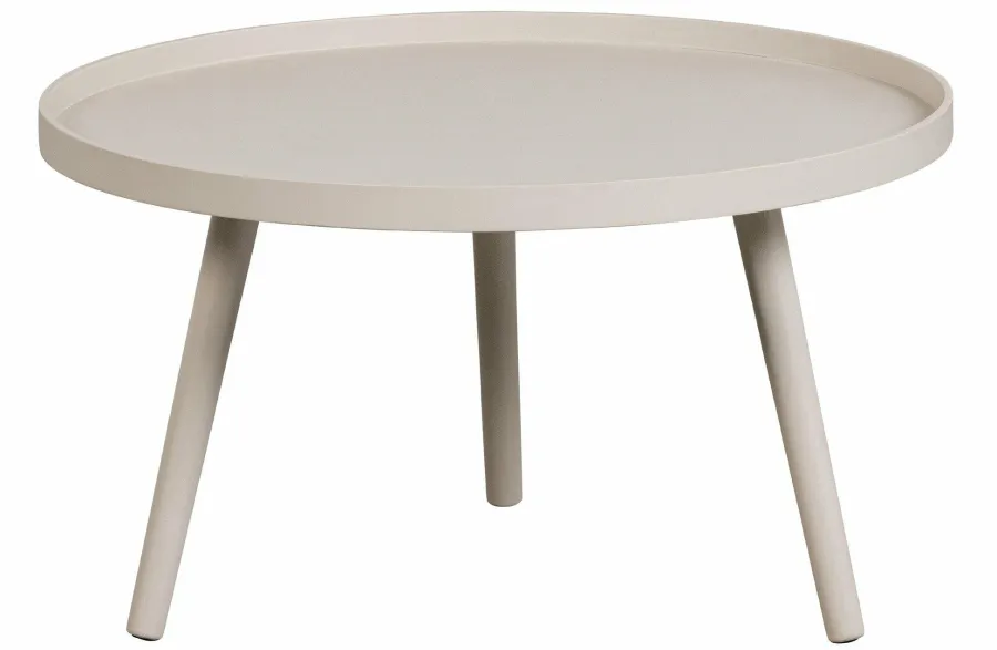 Woood Mesa Bijzettafel L Hout Antique Beige 34 X Ø 60 Discount