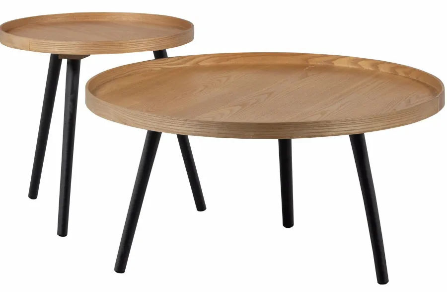 Woood Mesa Bijzettafel M Hout Naturel 45xØ45 Discount