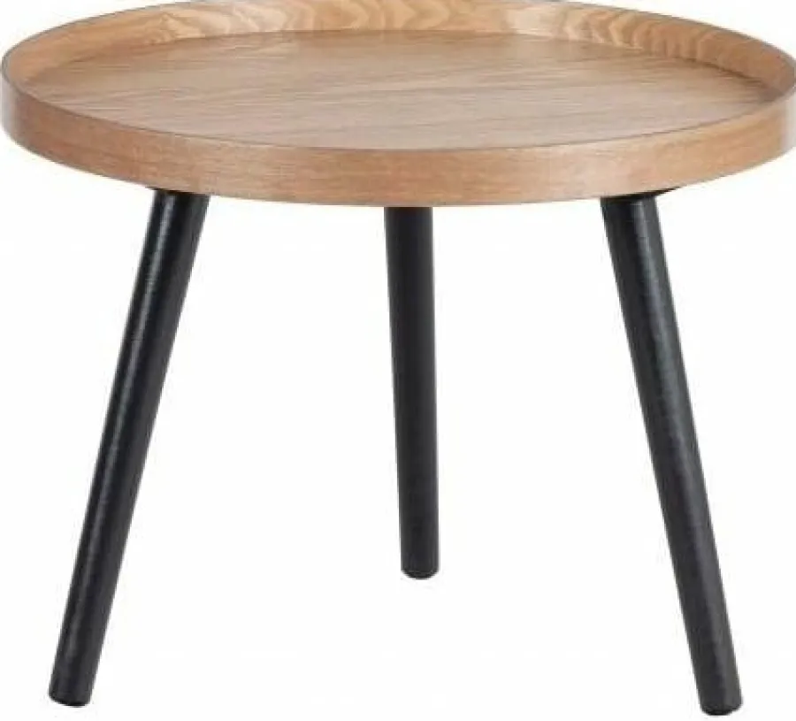 Woood Mesa Bijzettafel M Hout Zwart 45x45 Online