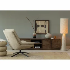 Woood Milaro draaifauteuil naturel melange Hot