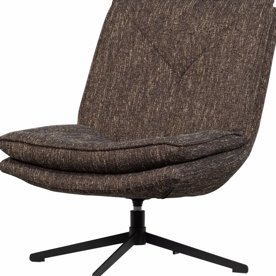 Woood Milaro draaifauteuil bruin melange Clearance
