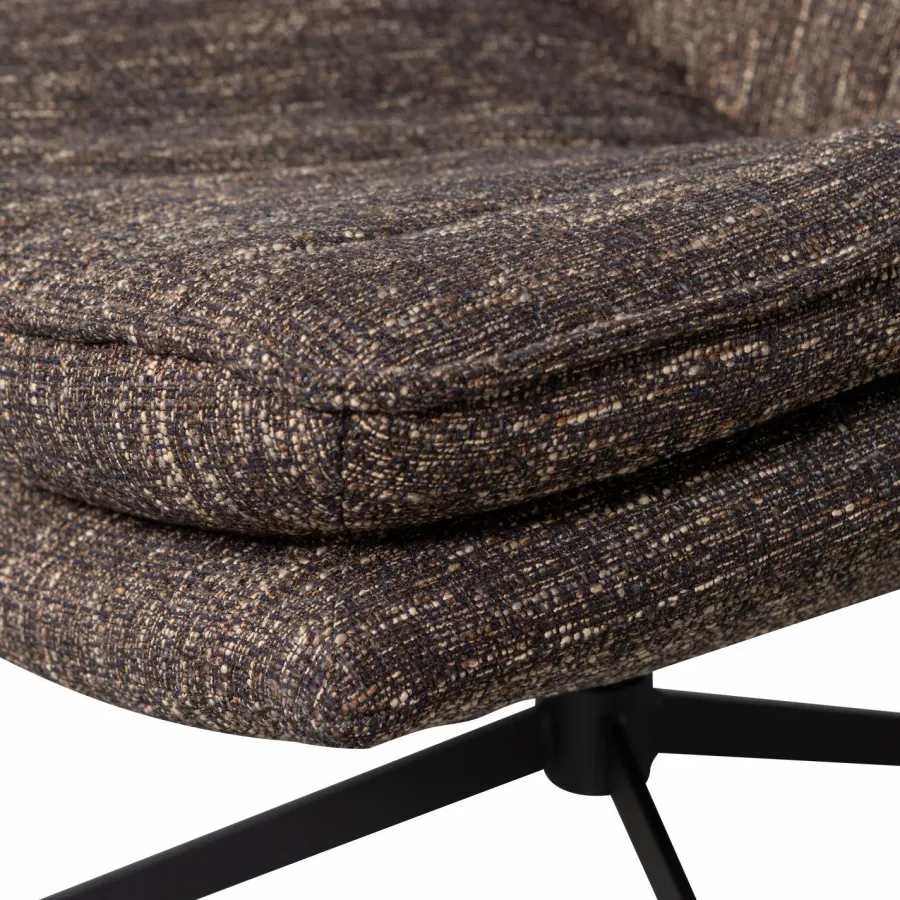 Woood Milaro draaifauteuil bruin melange Clearance