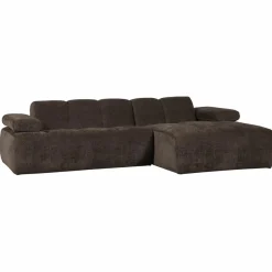 Woood Mojo chaise longue bank rechts ribstof bruin Sale