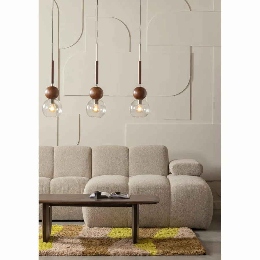 Woood MOJO chaise longue rechts boucle beige melange New