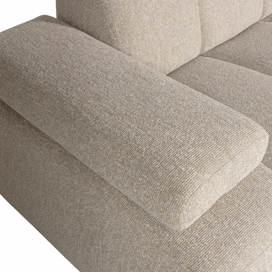 Woood MOJO chaise longue rechts boucle beige melange New