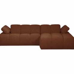 Woood MOJO chaise longue rechts boucle roestbruin melange Hot