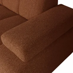 Woood MOJO chaise longue rechts boucle roestbruin melange Hot