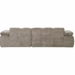 Woood Mojo chaise longue bank rechts ribstof donkerzand New