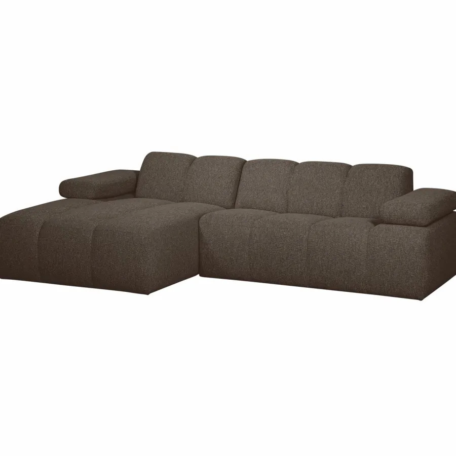 Woood MOJO chaise longue links boucle bruin melange New