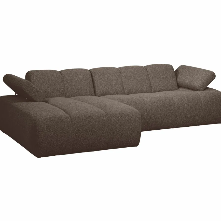 Woood MOJO chaise longue links boucle bruin melange New