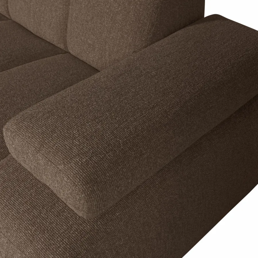 Woood MOJO chaise longue links boucle bruin melange New