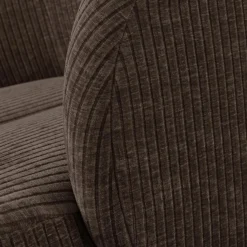 Woood MOJO draaifauteuil geweven ribstof bruin Clearance