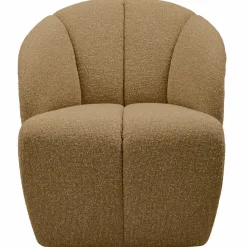 Woood MOJO draaifauteuil boucle geel/bruin melange Hot