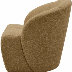 Woood MOJO draaifauteuil boucle geel/bruin melange Hot