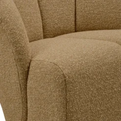 Woood MOJO draaifauteuil boucle geel/bruin melange Hot