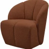 Woood MOJO draaifauteuil boucle roestbruin melange Hot