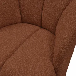 Woood MOJO draaifauteuil boucle roestbruin melange Hot
