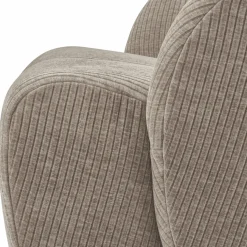 Woood MOJO draaifauteuil geweven ribstof donker zand Discount