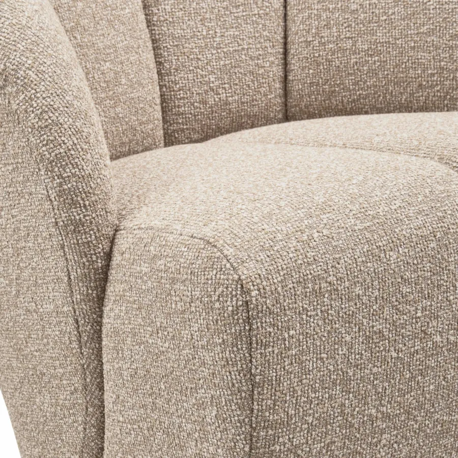 Woood MOJO draaifauteuil boucle beige melange Online