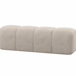 Woood Mojo Eetbankje 164 Cm Ribstof Ecru Outlet