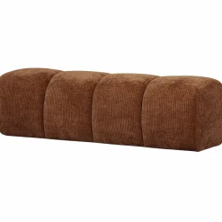 Woood MOJO eetbankje 164CM geweven ribstof roestbruin New
