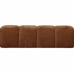 Woood MOJO eetbankje 164CM geweven ribstof roestbruin New
