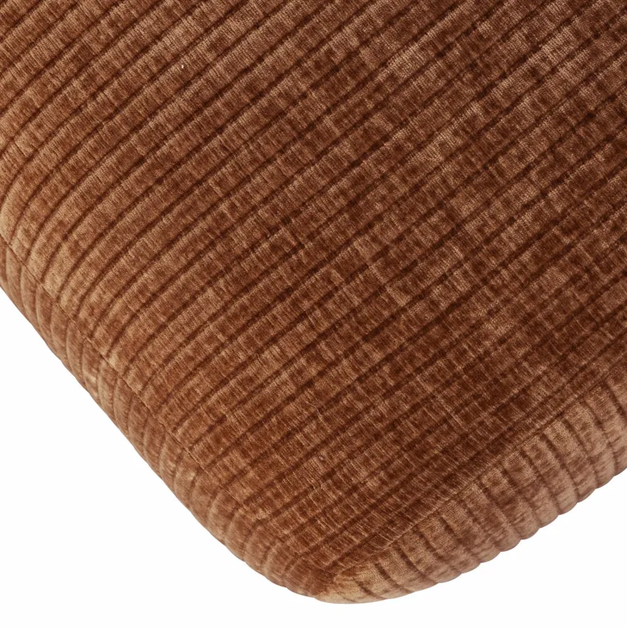 Woood MOJO eetbankje 164CM geweven ribstof roestbruin New