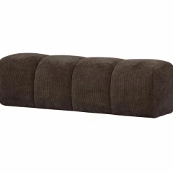 Woood MOJO eetbankje 164CM geweven ribstof bruin