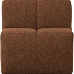 Woood Mojo Eetbankje 84cm Met Rugleuning Boucle Roestbruin Melange Best
