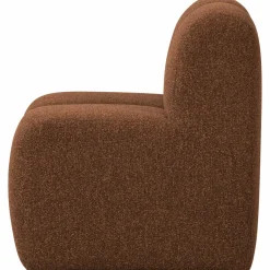 Woood Mojo Eetbankje 84cm Met Rugleuning Boucle Roestbruin Melange Best