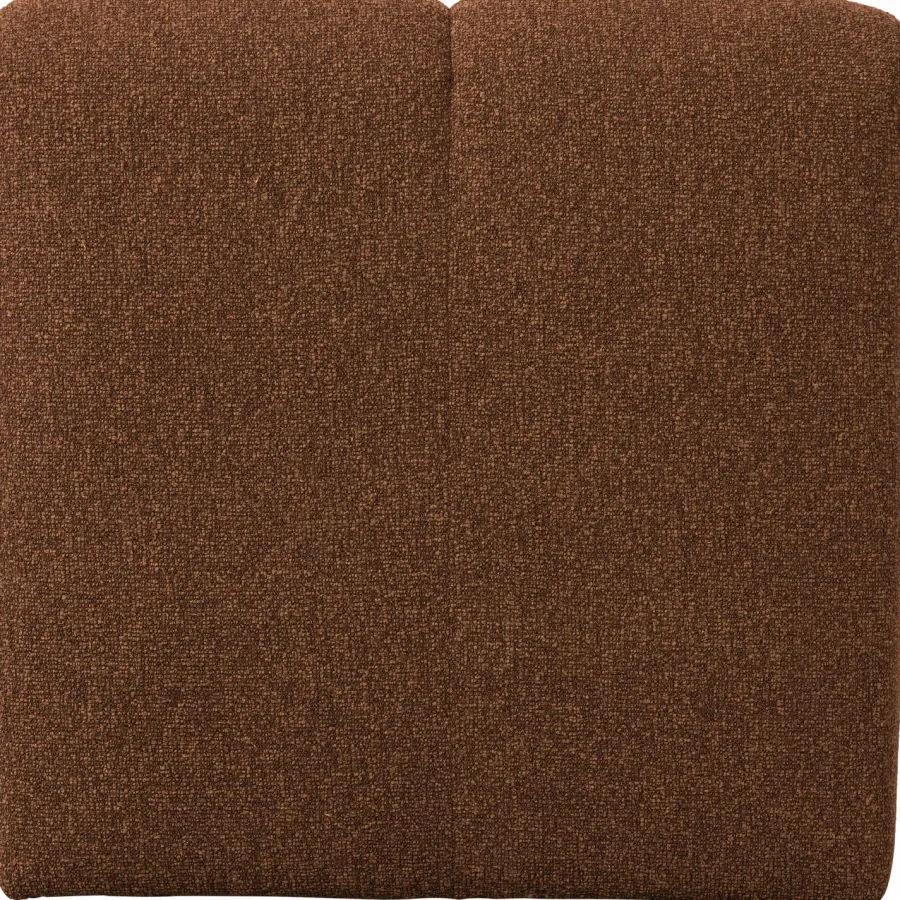 Woood Mojo Eetbankje 84cm Met Rugleuning Boucle Roestbruin Melange Best