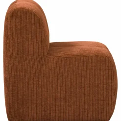 Woood Mojo Eetbankje 84cm Met Rugleuning Ribstof Roestbruin Hot