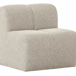 Woood Mojo Eetbankje 84cm Met Rugleuning Boucle Beige Melange Clearance