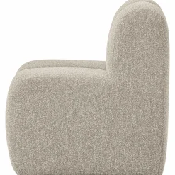 Woood Mojo Eetbankje 84cm Met Rugleuning Boucle Beige Melange Clearance