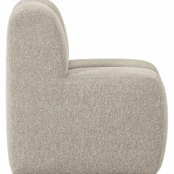 Woood Mojo Eetbankje 84cm Met Rugleuning Boucle Beige Melange Clearance