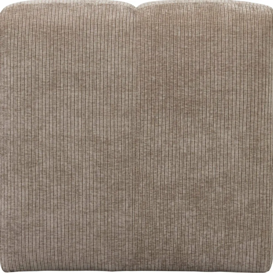 Woood MOJO eetbankje 84CM met rugleuning Ribstof donkerzand Clearance